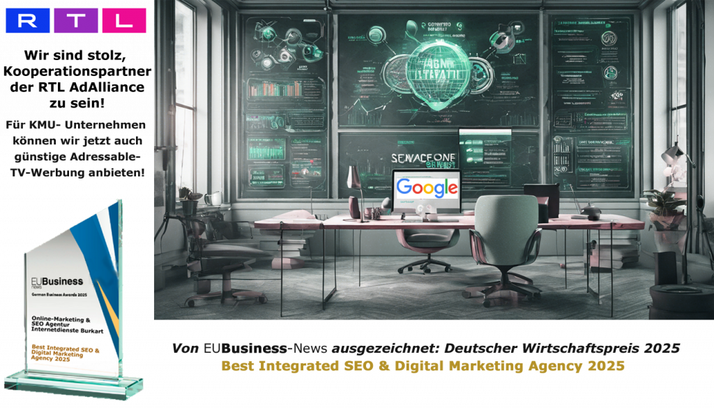 Online-Marketing- SEO-Agentur Internetdienste Burkart > Google SEO / Online Marketing, Landingpage & Presseservice sowie Fernsehwerbung