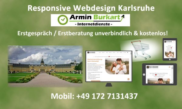 Responsive Webdesign Karlsruhe und Umgebung, für Ihre Firma und Ihren Onlineshop